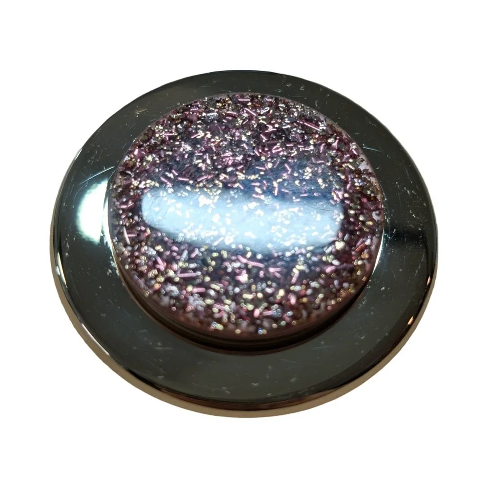 10-R PopSockets Magsafe Phone Grip -‎ Gold & Gold/Pink Glitter Top (Referb) ⬇️